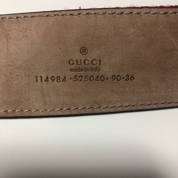 Gucci Red & Green GG Belt - Picture 3 of 3
